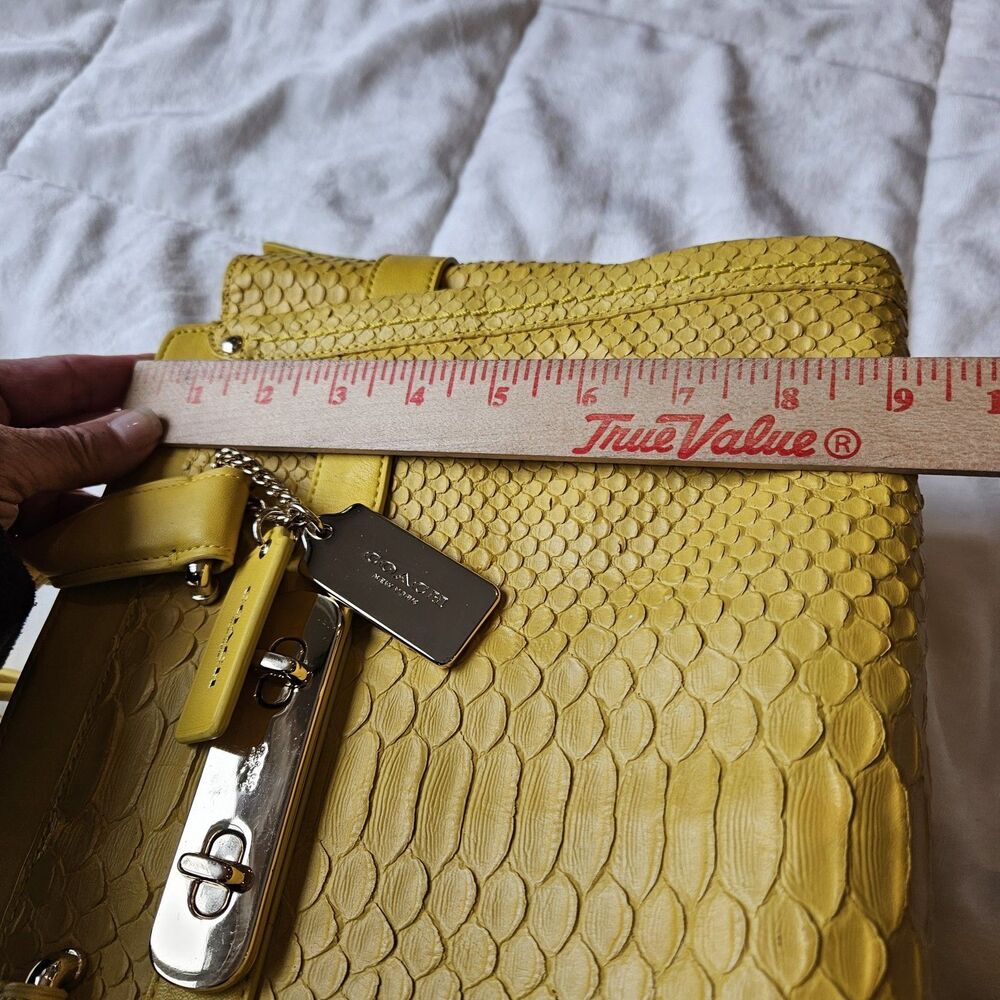 Coach Embossed Python Swagger 27 ‎ Bag Dual Handl… - image 16